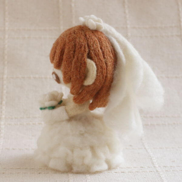 羊毛フェルト人形 リン ver.ウェディング